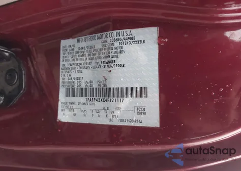 2004 Ford Mustang Gt z USA, uszkodzony, nr VIN 1FAFP42XX4F121117